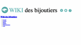 What Wiki-des-bijoutiers.fr website looked like in 2020 (4 years ago)