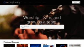 What Worshiptraining.com website looked like in 2020 (4 years ago)