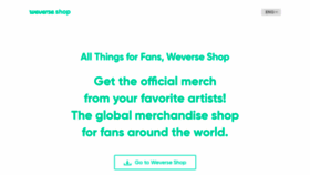 What Weverseshop.io website looked like in 2020 (4 years ago)