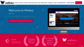 What Webeo.com website looked like in 2020 (4 years ago)