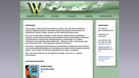 What Wort-union.de website looked like in 2020 (4 years ago)