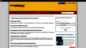 What Webreference.com website looked like in 2020 (4 years ago)