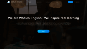 What Whalesenglish.com website looked like in 2020 (4 years ago)