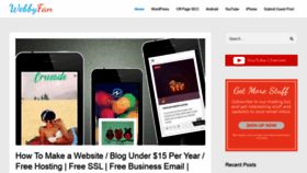 What Webbyfan.com website looked like in 2020 (4 years ago)