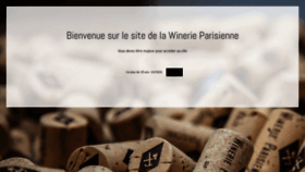 What Winerieparisienne.fr website looked like in 2020 (4 years ago)
