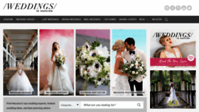 What Weddingsinhouston.com website looked like in 2020 (4 years ago)