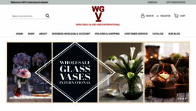 What Wholesaleglassvasesint.com website looked like in 2020 (4 years ago)