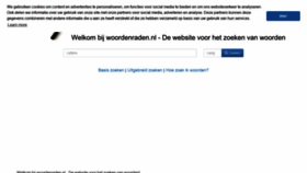 What Woordenraden.nl website looked like in 2020 (4 years ago)
