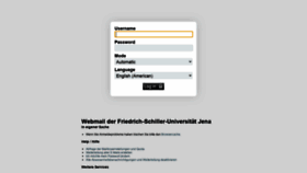 What Webmail.uni-jena.de website looked like in 2020 (4 years ago)