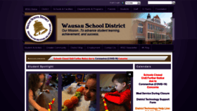 What Wausauschools.org website looked like in 2020 (4 years ago)
