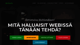 What Weblandia.fi website looked like in 2020 (4 years ago)