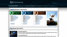 What Wiserhosting.com website looked like in 2020 (4 years ago)