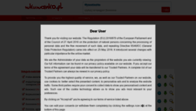 What Wkuwanko.pl website looked like in 2020 (4 years ago)