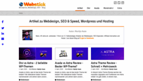 What Webstick.ch website looked like in 2020 (4 years ago)