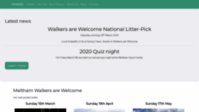 What Walkingmeltham.com website looked like in 2020 (4 years ago)