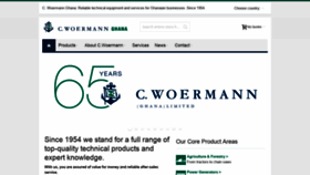 What Woermann-ghana.com website looked like in 2020 (4 years ago)