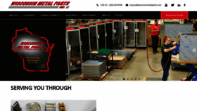 What Wisconsinmetalparts.com website looked like in 2020 (4 years ago)