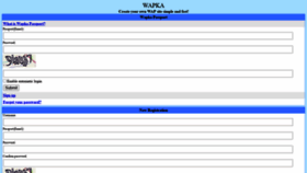 What Wapka.website website looked like in 2020 (4 years ago)