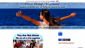 What Wellbeingalignment.com website looked like in 2020 (4 years ago)