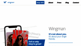 What Wingmanapp.com website looked like in 2020 (4 years ago)