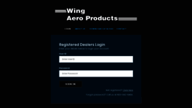 What Wingaero.com website looked like in 2020 (4 years ago)
