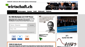 What Wirtschaft.ch website looked like in 2020 (4 years ago)