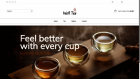 What Welltea.co.uk website looked like in 2020 (4 years ago)