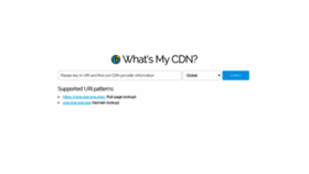 What Whatsmycdn.com website looked like in 2020 (4 years ago)