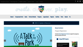 What Wheatonparkdistrict.com website looked like in 2020 (4 years ago)