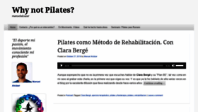 What Whynotpilates.net website looked like in 2020 (4 years ago)