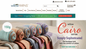 What Willowyarns.ca website looked like in 2020 (4 years ago)