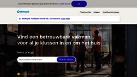 What Werkspot.nl website looked like in 2020 (3 years ago)