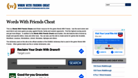 What Wordswithfriendscheats.com website looked like in 2020 (4 years ago)