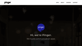 What Wp.pinger.com website looked like in 2020 (4 years ago)