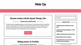 What Web-op.com website looked like in 2020 (4 years ago)
