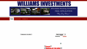 What Williams-investments.com website looked like in 2020 (4 years ago)