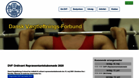What Weightlifting.dk website looked like in 2020 (4 years ago)