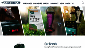 What Woodstream.com website looked like in 2020 (4 years ago)