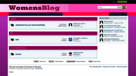What Womensblog.org website looked like in 2020 (4 years ago)