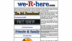 What We-r-here.com website looked like in 2020 (3 years ago)