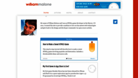 What Williammalone.com website looked like in 2020 (3 years ago)