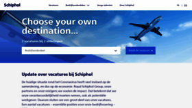 What Werkenbijschiphol.nl website looked like in 2020 (4 years ago)