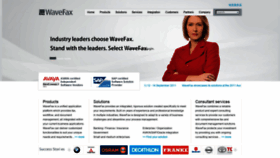 What Wavefax.com website looked like in 2020 (3 years ago)