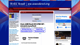 What Waecdirect-org.blogspot.com.ng website looked like in 2020 (3 years ago)
