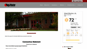 What Westbloctonhighschool.com website looked like in 2020 (4 years ago)