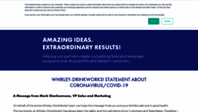 What Whirleydrinkworks.com website looked like in 2020 (4 years ago)