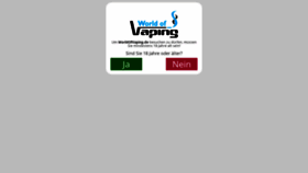 What Worldofvaping.de website looked like in 2020 (3 years ago)