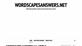 What Wordscapesanswers.net website looked like in 2020 (3 years ago)