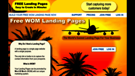 What Womlandingpages.com website looked like in 2020 (3 years ago)