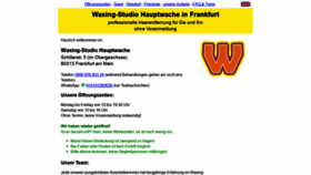 What Waxing-hauptwache.de website looked like in 2020 (3 years ago)